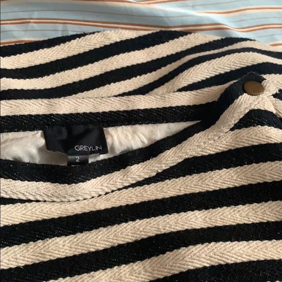 Greylin Stripped Skater skirt Anthropologie - Picture 5 of 5